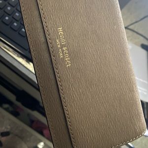 Beige henri bendel wallet